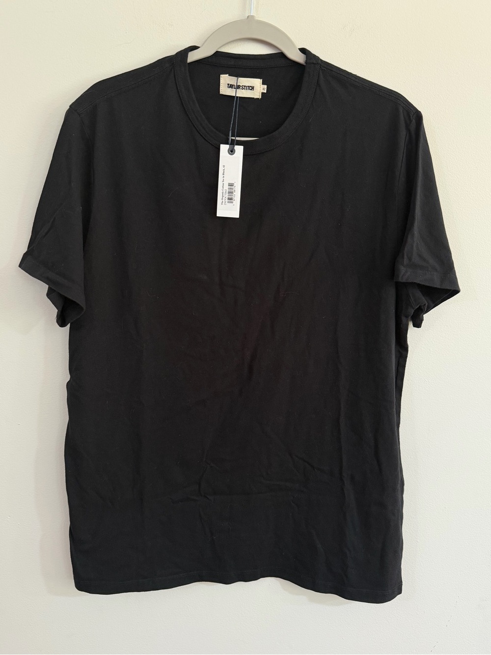 New Taylor Stitch The Organic Cotton Tee in Black 42 Large NWT